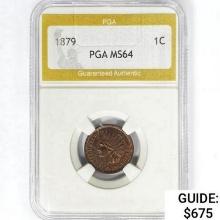 1879 Indian Head Cent PGA MS64