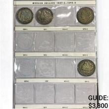 1889-1897 Morgan Dollar Book (27 Coins)