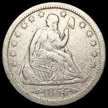 1855 Arrows Seated Liberty Quarter CLOSELY UNCIRCULATED