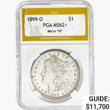 1899-O Morgan Silver Dollar PGA MS62+ Micro "O"
