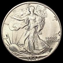 1947-D Walking Liberty Half Dollar GEM BU