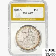 1876-S Silver Trade Dollar PGA MS62