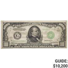 FR. 2211-G 1934 $1,000 ONE THOUSAND DOLLARS FRN FEDERAL RESERVE NOTE CHICAGO, IL EXTREMELY FINE