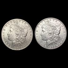 1884-O, 1900 Morgan Silver Dollar Set [2 Coins] UNCIRCULATED