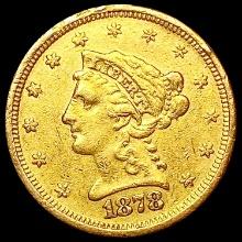 1878-S $2.50 Gold Quarter Eagle LIGHTLY CIRCULATED