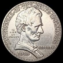 1918 Illinois Half Dollar CHOICE BU
