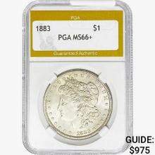 1883 Morgan Silver Dollar PGA MS66+