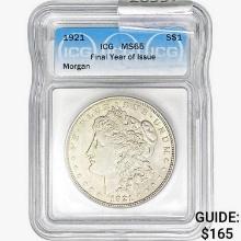 1921 Morgan Silver Dollar ICG MS65 FYI