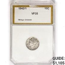 15342 Mercury Silver Dime PCI VF35
