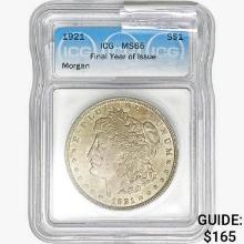 1921 Morgan Silver Dollar ICG MS65 FYI