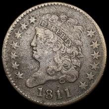 1811 Classic Head Half Cent LIGHTLY CIRCULATED