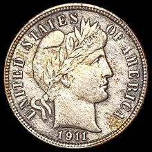 1911-D Barber Dime CHOICE AU