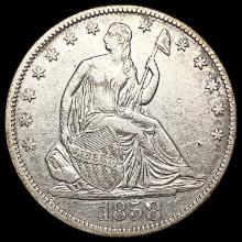 1858 Seated Liberty Half Dollar CLOSELY UNCIRCULATED