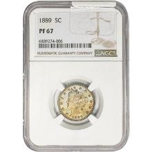 1889 Liberty Victory Nickel NGC PF67