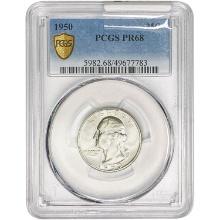 1950 Washington Silver Quarter PCGS PR68