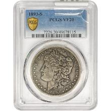 1893-S Morgan Silver Dollar PCGS VF20