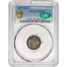 1877-CC Seated Liberty Dime PCGS MS66