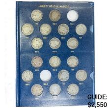 1892 Barber Quarter Book (71 Coins)  GEMBU