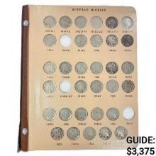 1913-1938 Buffalo Nickel Book (62 coins)  GEMBU