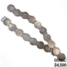 Cap Bust Coin Silver Belt (19 Coins)