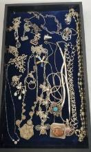 Tray Lot Of Sterling Silver Jewelry