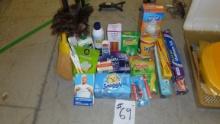 household items, cleaning supplies, foil, dryer sheets and more