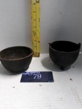 Miniature Cast Iron Pots