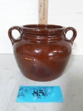 Vintage Pottery Doubled Handled Jar