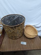 Woven Baskets, Large and Small