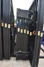 2 - 7' WROUGHT IRON CATTLE GATES