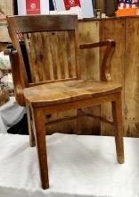 Antique Sturdy Wooden Arm Chair