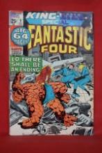 FANTASTIC FOUR ANNUAL #9 | DR DOOM & FRIGHTFUL FOUR - KIRBY -1971 | *INK BLEEDING - STAPLES SOLID*