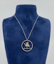 Sudan Sterling Silver Coin Necklace