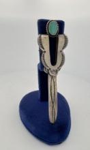 Navajo Sterling Silver Turquoise Bookmark