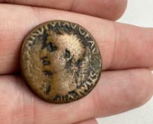 Tiberio (14-37) Asse Testa a sinistra Caduceo Coin