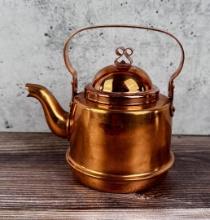 Leksand Copper Teapot Kettle Sweden