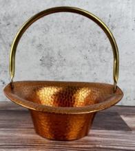 Coppercraft Guild Hammered Fruit Basket