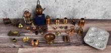 Collection Of Miniature Brass & Copper Items