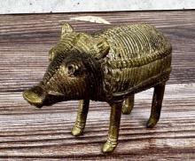Brass Pig Figure