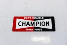 1950?s Champion Dependable Spark Plugs Sign