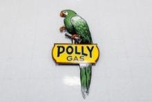 Polly Gas Enamel Sign