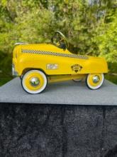 Burns Novelty Toy Co. NYC Taxi Peddle Car