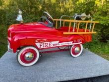 Burns Novelty Co. Fire Truck Peddle Car