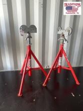 (2) Ridgid Roller Stands