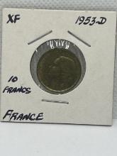 France 10 Francs Coin