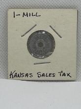 Kansas 1 Mill Sales Tax Coin