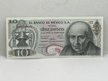 1973 El Banco De Mexico S.A. Does Pesos Bill