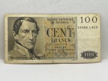 Banque Nationale De Belgique 100 Francs Bill
