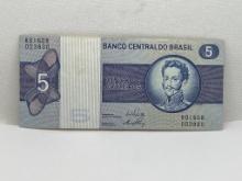 Banco Central Do Brasil Cinco Cruzeiros Bill