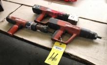 LOT OF HILTI TOOLS (3): (2) Mdl. DX A40 powder actuated tool, (1) Hilti Mdl. DX351 BTT powder